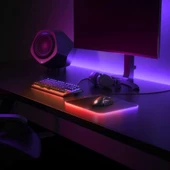 SteelSeries Qck Medium Prism - 2 Bölgeli RGB Aydınlatma - Gaming Mousepad - 6
