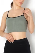 Gigotto Seamless Dantel Detaylı Ripli Büstiyer - 1