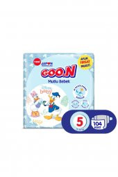 Goon Bebek Bezi Mutlu Bebek Jumbo Paket 5 Beden 26 Lı X 4 Adet - 1