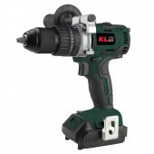 Klpro KLDM18b-20 18V2.0Ah Li-ion Çift Akülü Kömürsüz Profesyonel Darbeli Matkap Siyah - 1