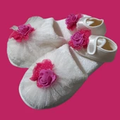 Boutique Venüs Anne Bebek Lohusa Takımları - Beyaz Pembe 0-3 AY - 1