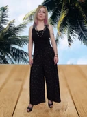 Siyah Bulmaca Pantolon - Siyah Renkli Standart Beden - 2