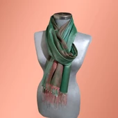 Yeşil ŞAL - Yeşil Pembe 68 x 190 - 1