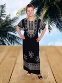 Boutique Venüs Şilebezi Taş Baskılı Siyah Elbise - 2