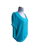 Likralı Taş ve Tül Detaylı Bluz - 4