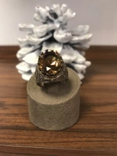 925 Ayar Gümüş Zultanit Doğal Taş Yüzük - Beden 23/11 - 1