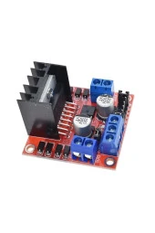 L298N Voltaj Regulatörlü Çift Motor Sürücü Kartı thumbnail 2
