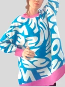 Boutique Venüs Kadın Kazak Desenli Oversize Çok Renkli Standart Beden - 2