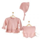 Andywawa AC23200 Knitwear 3Lü Bebek Triko Takım Pink - 1
