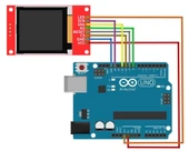 ST7735S 128x60 1.8 inch Sürücü DC 3.3V Arduino İçin thumbnail 9