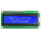 16x2 Mavi LCD + IIC/I2C Ekran Arayüz Modülü Birlikte Set thumbnail 2