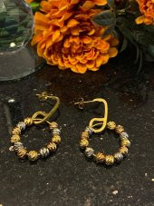 Aksesuar Çarşısı Çelik İğneli Renkli Dorika Toplu Küpe thumbnail 1