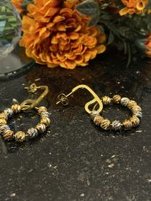 Aksesuar Çarşısı Çelik İğneli Renkli Dorika Toplu Küpe thumbnail 7