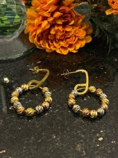 Aksesuar Çarşısı Çelik İğneli Renkli Dorika Toplu Küpe thumbnail 8