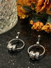 Aksesuar Çarşısı Çelik Silver Sallantılı Halka Küpe thumbnail 2