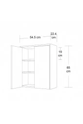 Mobilique Twin Beyaz Çok Amaçlı Dolap - 3