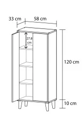 Mobilique 100 Mdf Cok Amacli Kiler Dolabi Beyaz - 5