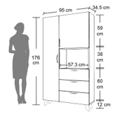 Mobilique Kahve Köşeli Mutfak Mikrodalga Dolabı - 2