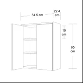 Mobilique Twin Beyaz Çok Amaçlı Dolap - 6