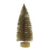 20cm Çam Ağacı Simli  Altın - 1