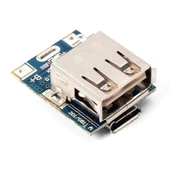 Powerbank Devresi - Lityum Pil Şarj - 5V 1A USB Boost Modül Lion thumbnail 1