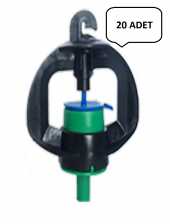 Tırnaklı Mini Sprink Başlık Yeşil- 300 lt/h(20 adet) - 1