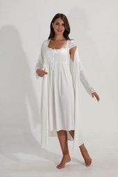 Nehirsel 2092 Hamile Lohusa Gecelik Sabahlık Takımı - 5