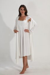 Nehirsel 2092 Hamile Lohusa Gecelik Sabahlık Takımı - 1