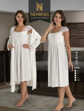 Nehirsel 2092 Hamile Lohusa Gecelik Sabahlık Takımı - 2