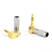 3.5 mm TRS Stereo 90 Derece Kaliteli Erkek Jack - 3