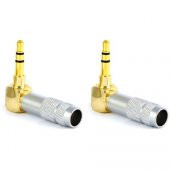 3.5 mm TRS Stereo 90 Derece Kaliteli Erkek Jack - 4