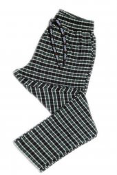 Pijalüx Erkek Kareli Poplin Cepli Alt Pijama - 1