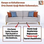 Mobilya Kanepe Sehpa TV Ünitesi Koltuk Ayağı 15 cm Açık Kahverengi Baza Ayak (4 ADET) - 3