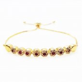 Altın Kaplama Zirkon Taş Kadın Su Yolu Bileklik - 2