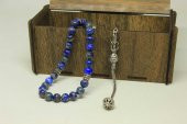 Lapis Taşı Tesbih 8mm Ahşap Kutulu - 5