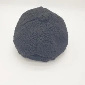 SiyahRenk Kıvırcık Kumaş Beyzbol Kep - 8
