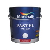 Marshall Pastel Yarımat Sentetik Boya Beyaz 2.5 Lt. - 1