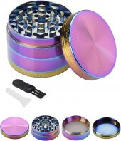 Valkyrie 40 Mm 4 Katmanlı Renkli Çinko Alaşım Herbal Grinder Baharat Bitki Ot Tütün Öğütücü - 8