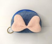 Cüzdan Fiyonk Renkli Peluş Bozuk Para Cüzdanı Makyaj Çantası Anahtarlık 13365 - 1