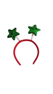 YILBAŞI TAÇ YILDIZ PAYETLİ YEŞİL - 1