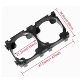 10 Adet İkili 18650 Pil Tutucu Birleştirici thumbnail 3