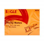 Eagle 75X100 Mm Neon R. Yapışkanlı Not Kağıdı 100 Yaprak Turuncu (657N-TRC) - 1