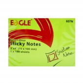 Eagle 75X100 mm Neon R. Yapışkanlı Not Kağıdı 100 Yaprak Yeşil (657N-YSL) - 1