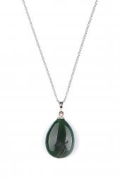 Akik Doğal Taş Damla Model Kolye thumbnail 1