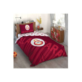 Taç Galatasaray Kırmızı Logo Tek Kişilik Lisanslı Nevresim Takımı - 1