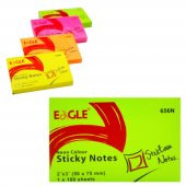 Eagle 50X75 Mm Neon R. Yapışkanlı Not Kağıdı 100 Yaprak Yeşil (656N-YSL) - 2