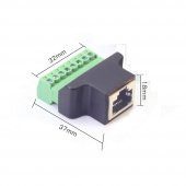 RJ45 Cat. 5/Cat. 6 Klemensli Jack - Dişi - 2