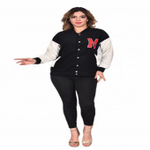 Carmen Kadın M Baskılı Polar Kumaş Kolej Ceketi - 2