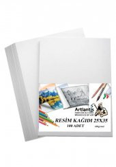 Resim Kağıdı 25x35 100 Lü 100 gr 1 Paket 25*35 Resim Kartonu - 1