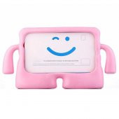 KNY Apple İpad Mini 3 Kılıf Çoçuklar İçin Tutmalı İbuy Silikon Pembe - 1